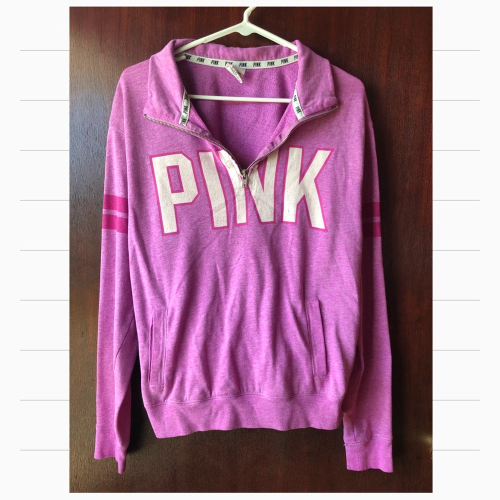 PINK long sleeve pull over shirt